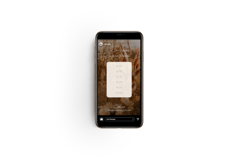 Boho Instagram story templates for photographer Honey Seed 3