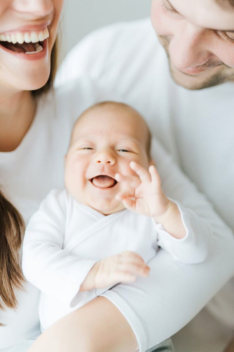 smiling baby in tirol