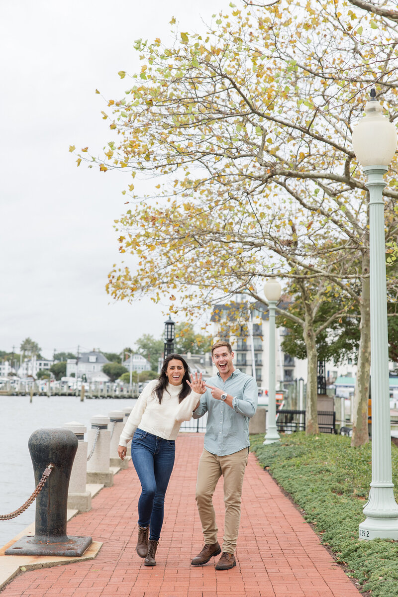 Downtown Annapolis Naval Academy engagement photos by Maryland photographer, Christa Rae Photography