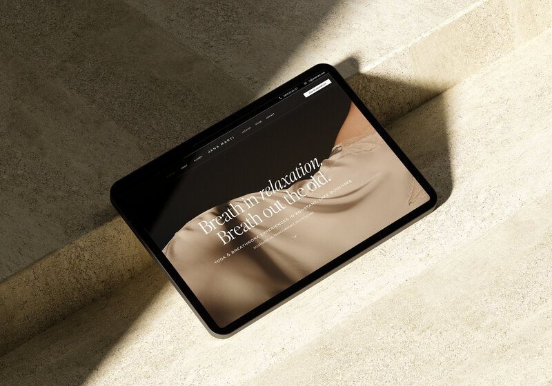 Jana Marti iPad Hero Bereich Mockup