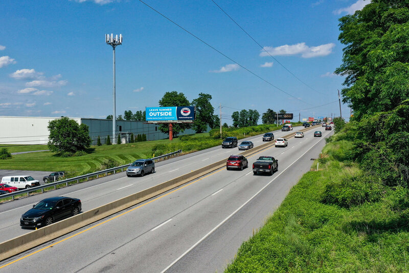 Billboard placement along highway