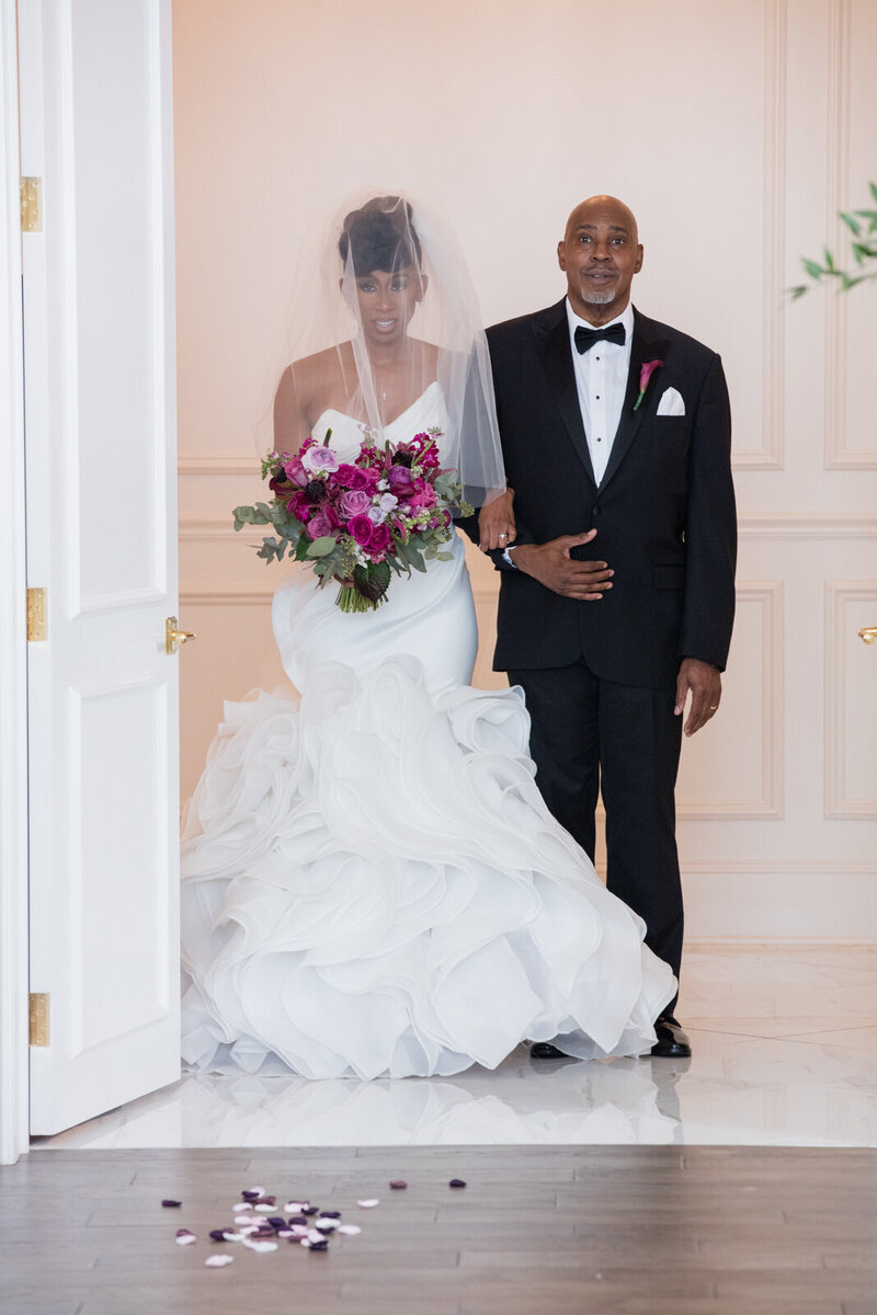 Swank Soiree Dallas Wedding Planner JacqueRae & Rashard - walking down the aisle at the ceremony