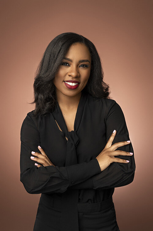 Professional photo of vibrant mature woman posing for camera