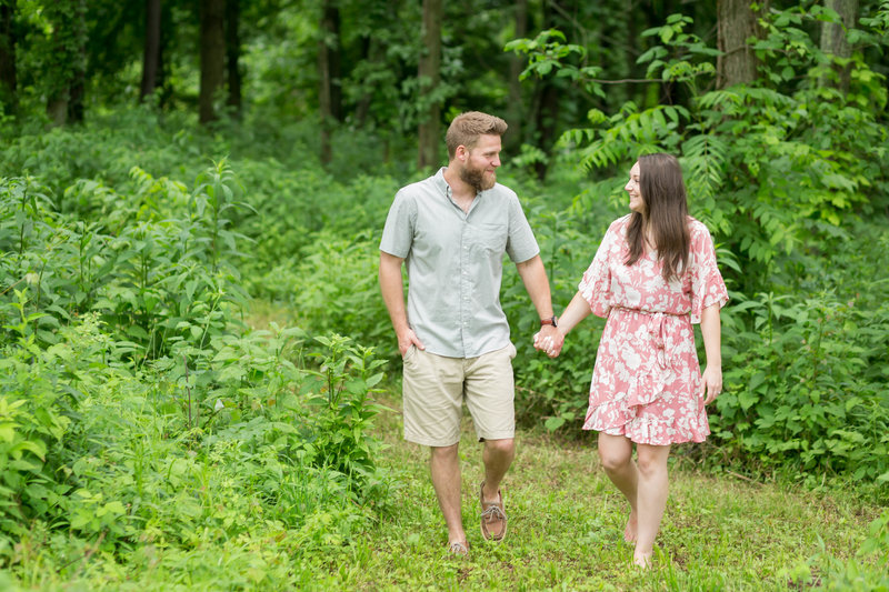 summer engagement session in holmesville ohio photographed by Jamie Lynette Photography Canton Ohio Photographer