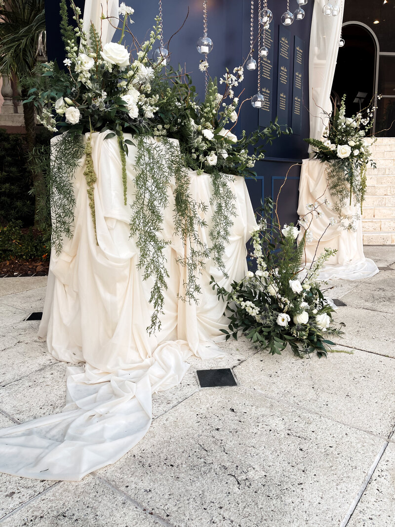 Textile installation for ceremony backdrop  Orlando, Tampa, Sarasota FL