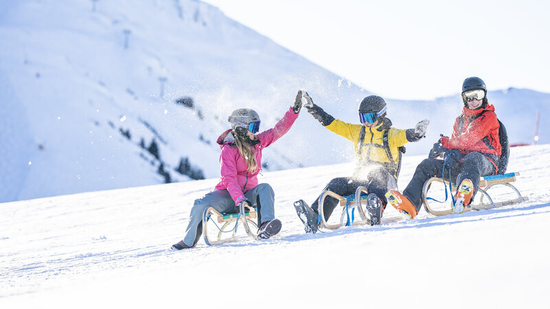 Gezellig rodelen in de buurt van Haus Arlberg in Sankt Anton