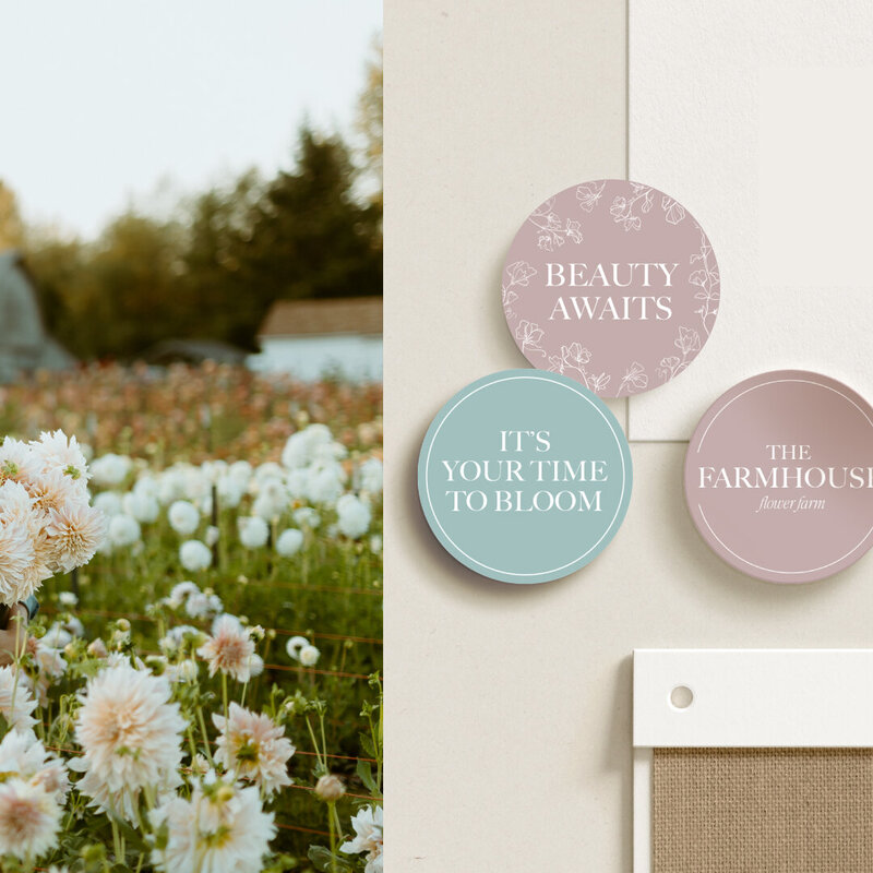 Farmhouse Flower Farm branded tissue paper