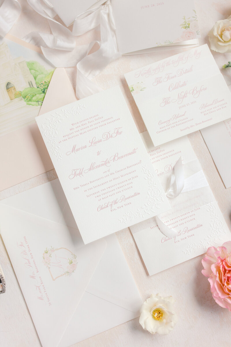 embossed-flowers-wedding-custom-invitation