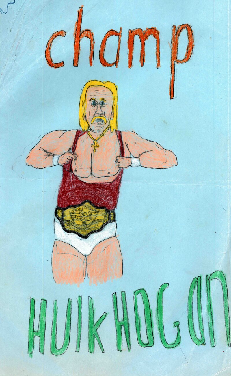 Brent Ray Fraser Champ Hulk Hogan Tank Top Tear 1986