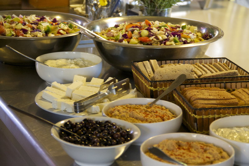 Nourishing meals at the Greek Retreat Center for the Therapeutic 200 Hour YTT