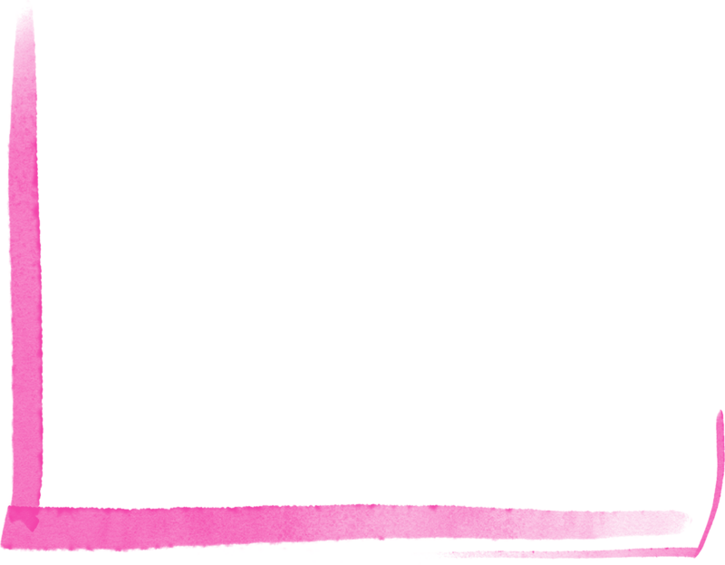 Pink hand-drawn frame