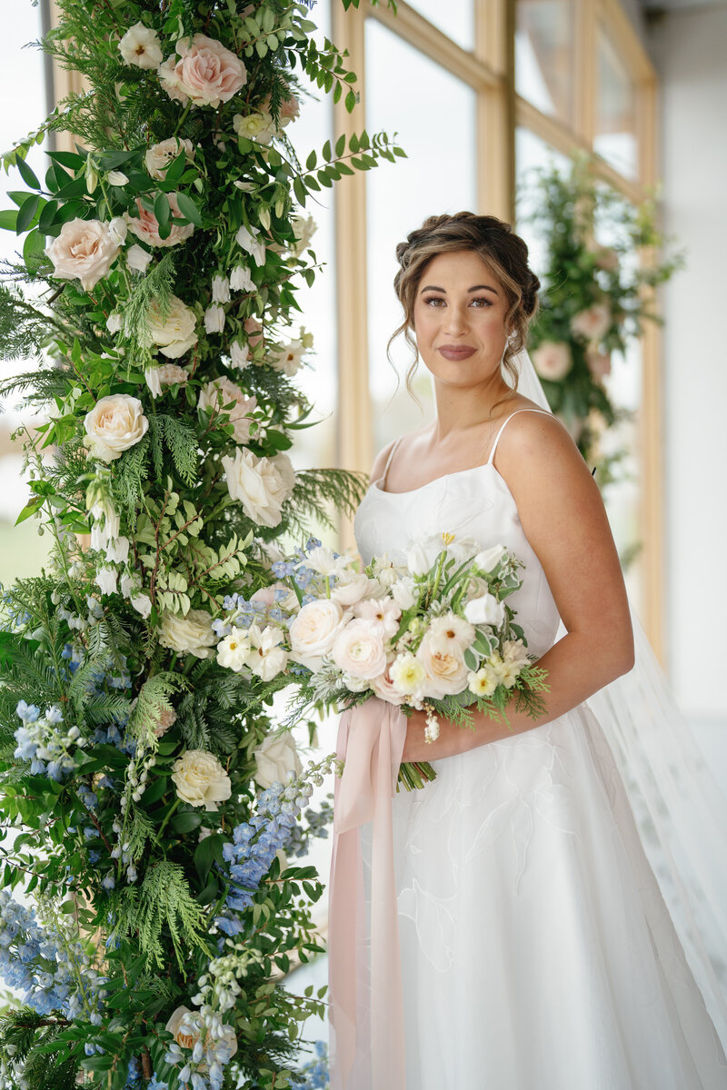 Idaho mountain wedding with an  iconic view of Bald Mountain in the background