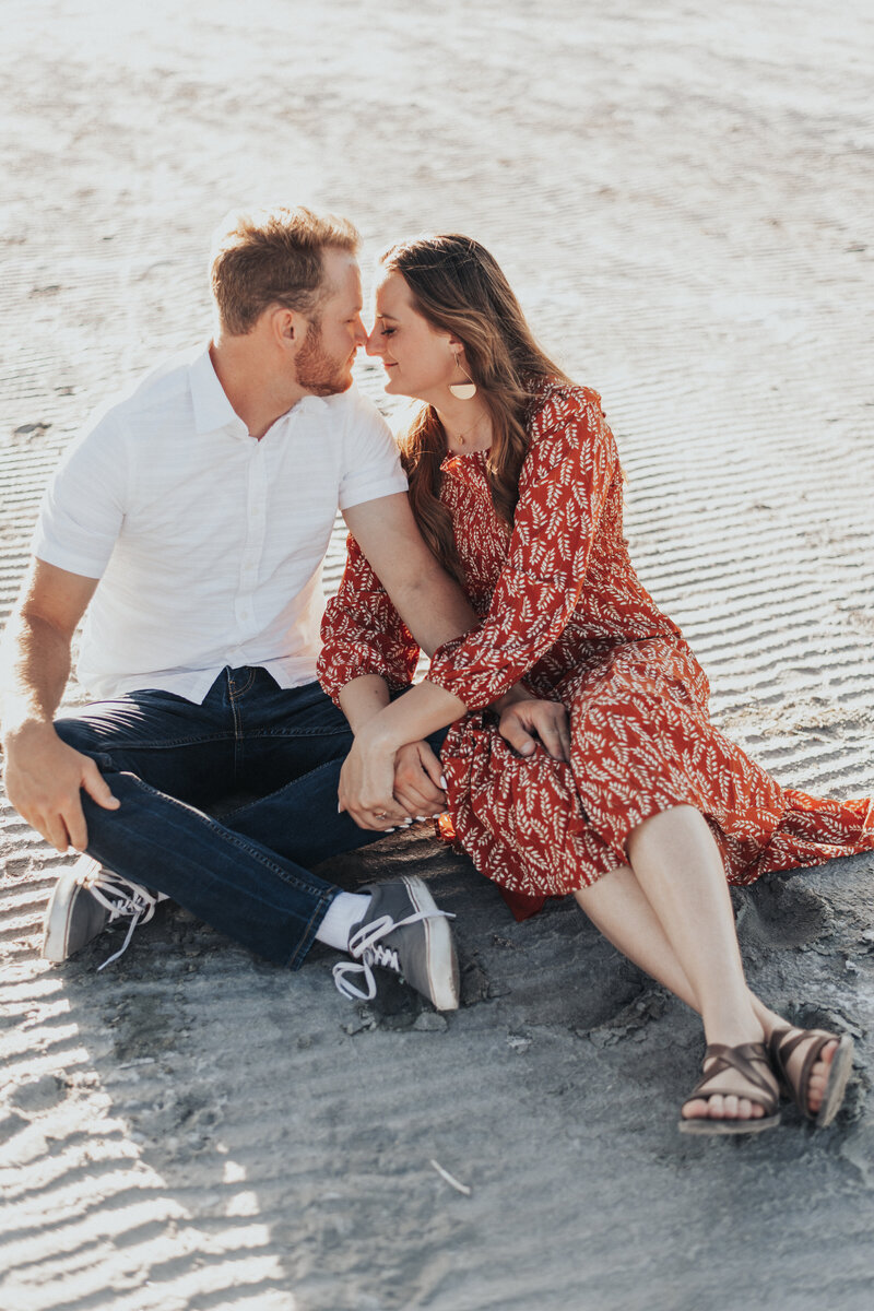 Beach Adventure Engagement Photos  + National Park Elopement Photographer