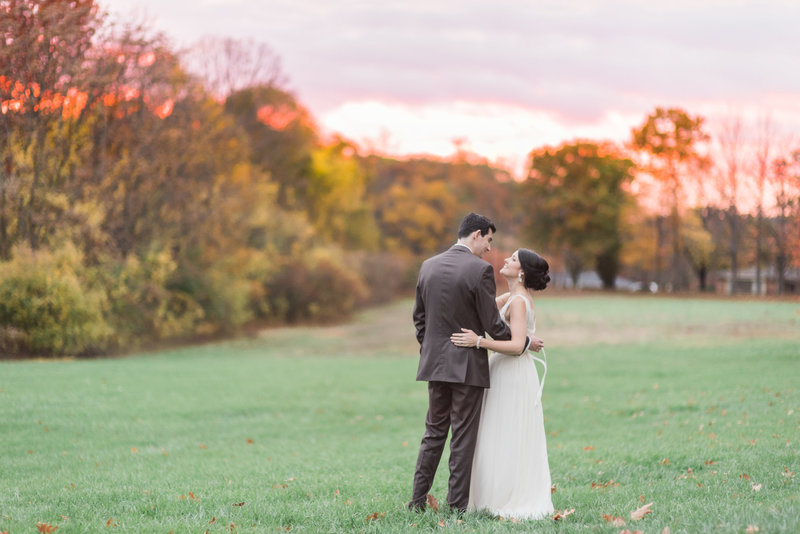 historic new england lyman estate sunset