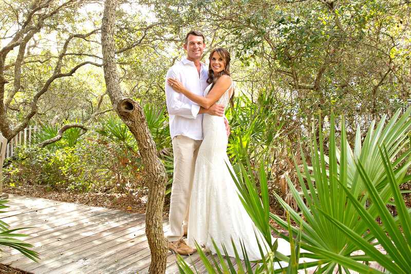 wedding in Destin fl bride and groom in Seagrove Beach