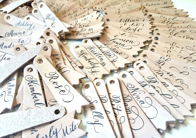 leather tags