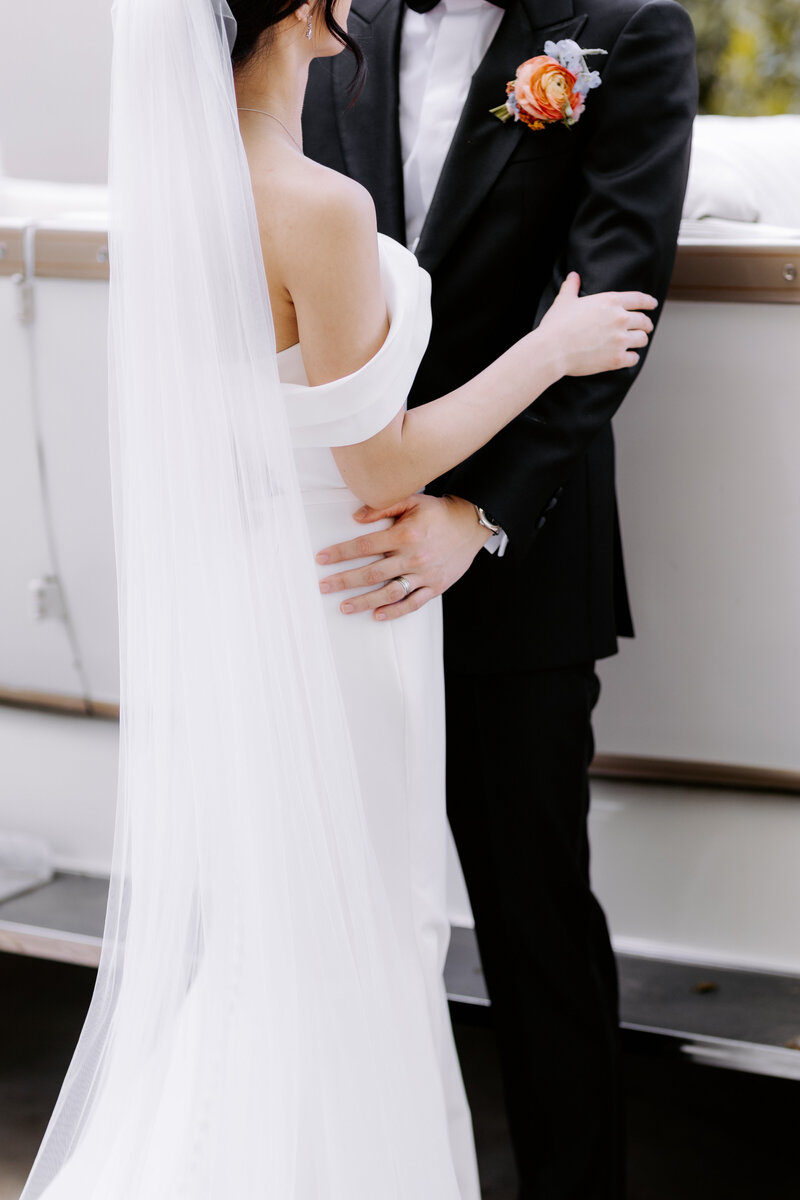 Bride and groom details captured by Houston wedding photographer