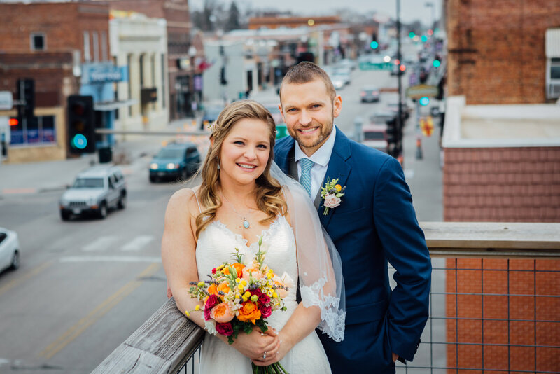 Bride and Groom in Benson