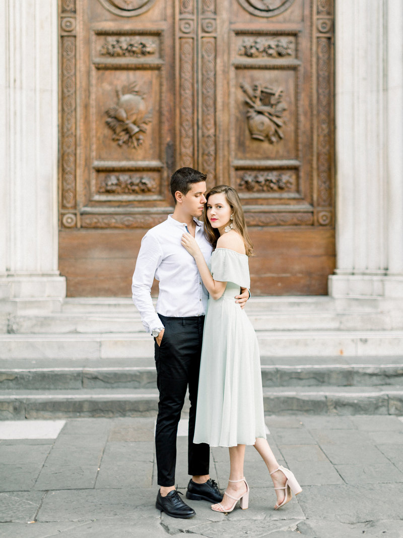 Florence Italy engagement session at the Duomo
