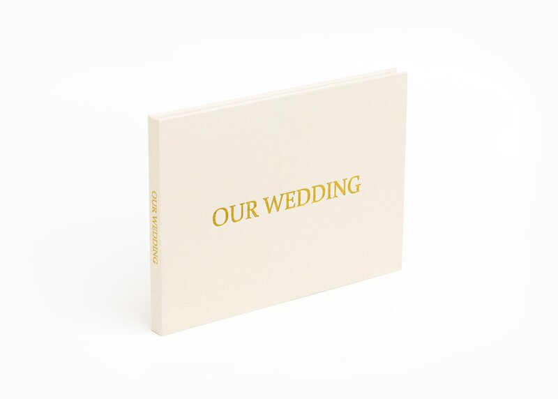 Wedding-Video-Books-Our-Wedding-Front-Gold
