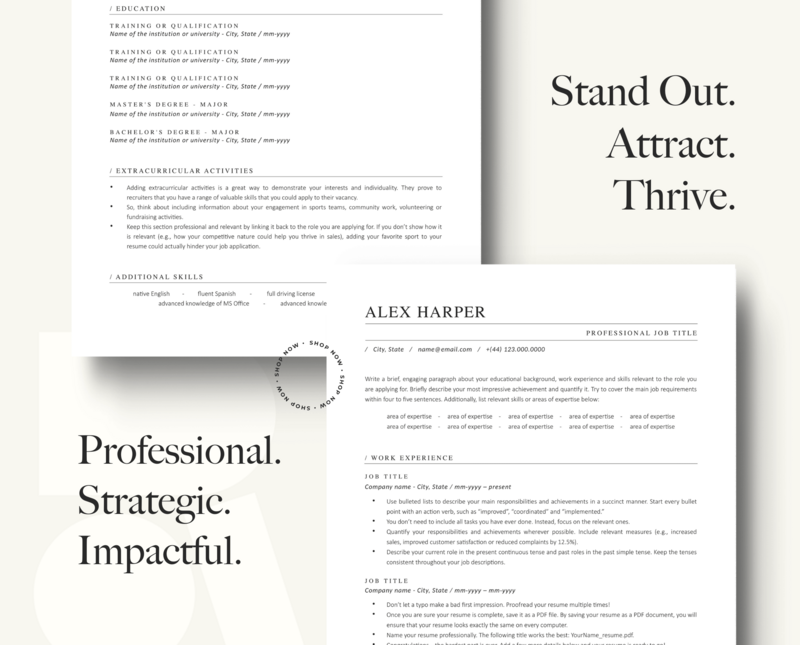 ATS-FRIENDLY RESUME + COVER LETTER