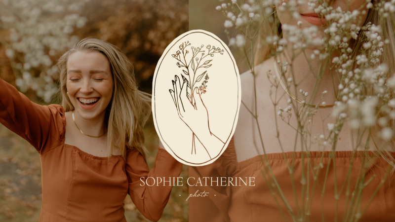 Custom website and boho branding for photography business.