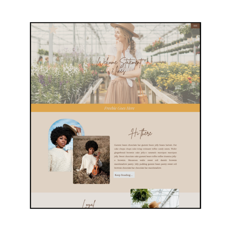 Showit template for coaches, virtual assistants, and copywriters ready to attract clients with a DIY website