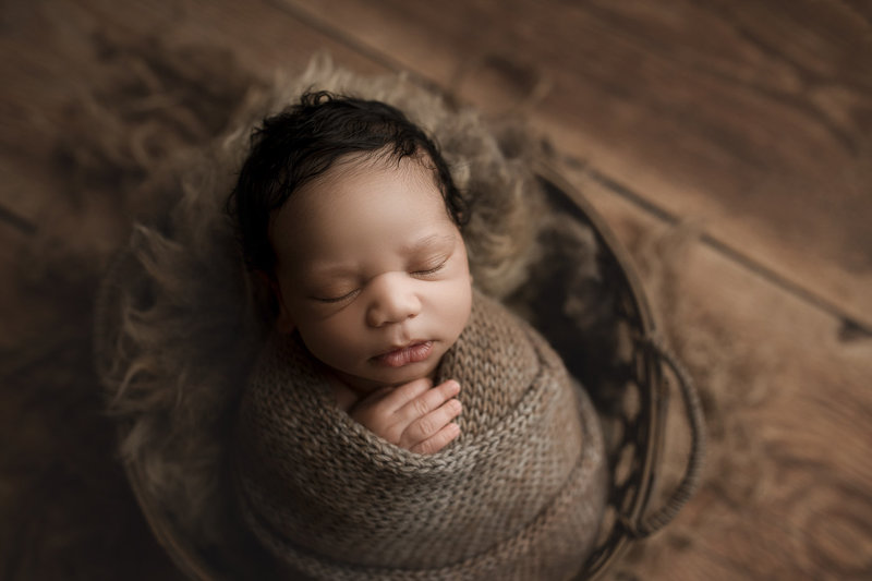 Studio newborn portraits in Indiana
