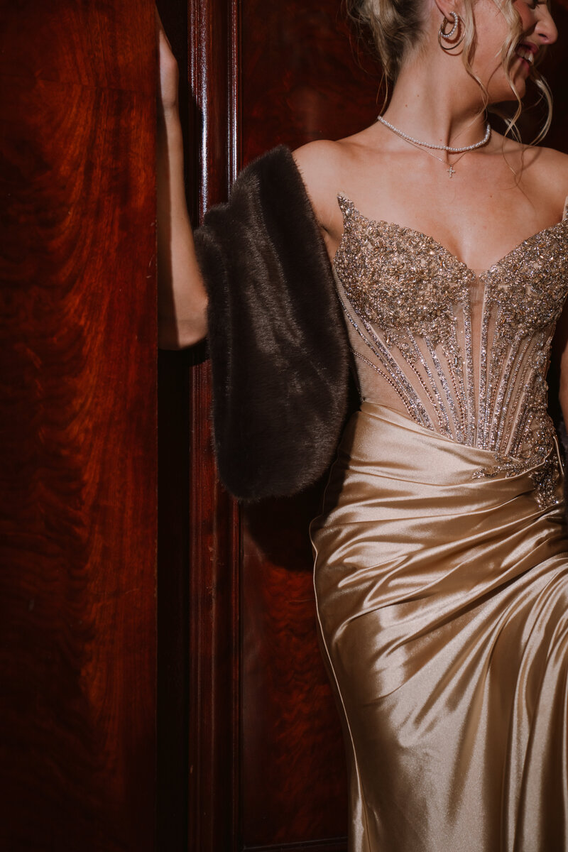 Champagne Sparkle Dresses | Lucia Isabel Collection