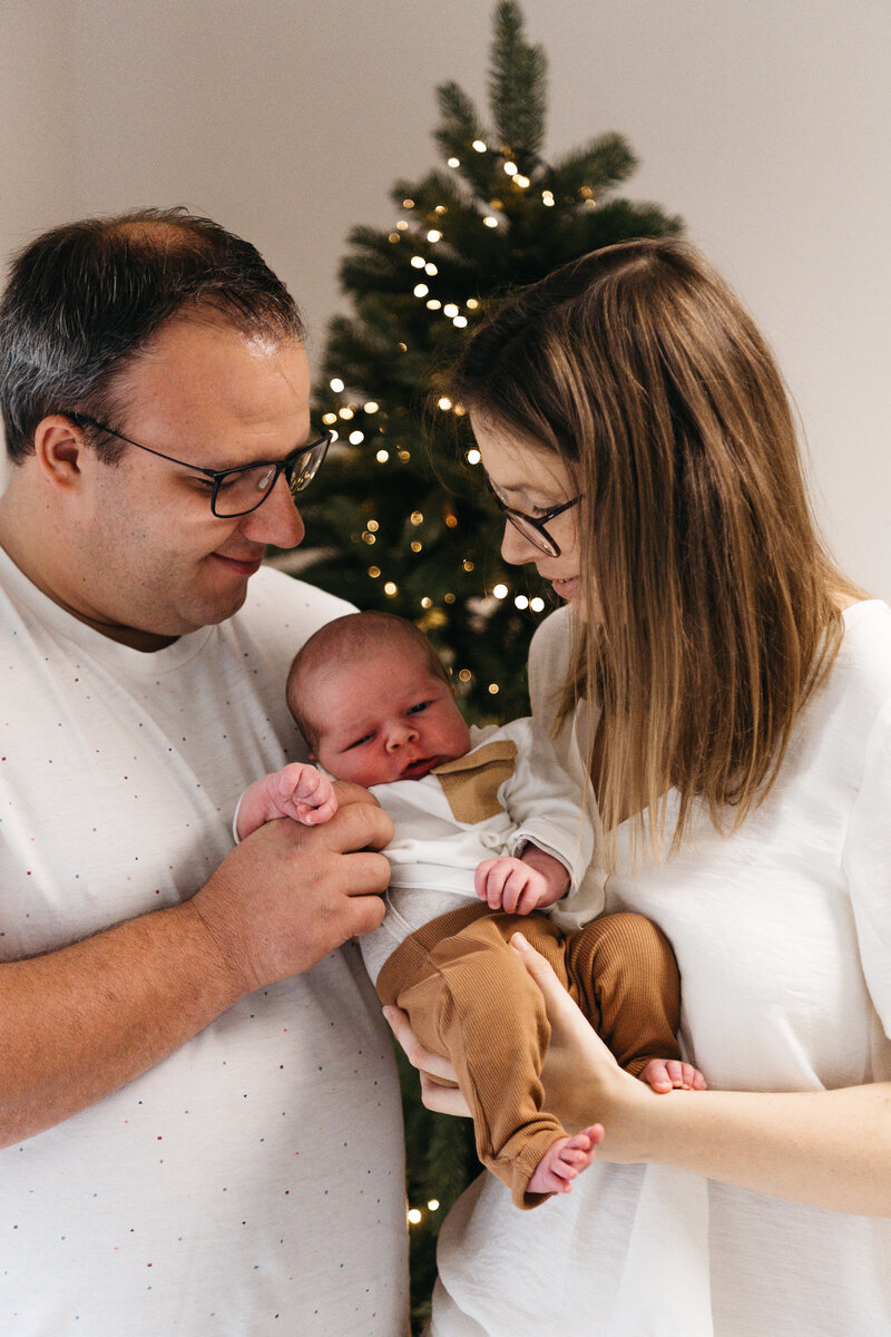Kerst newborn fotoshoot