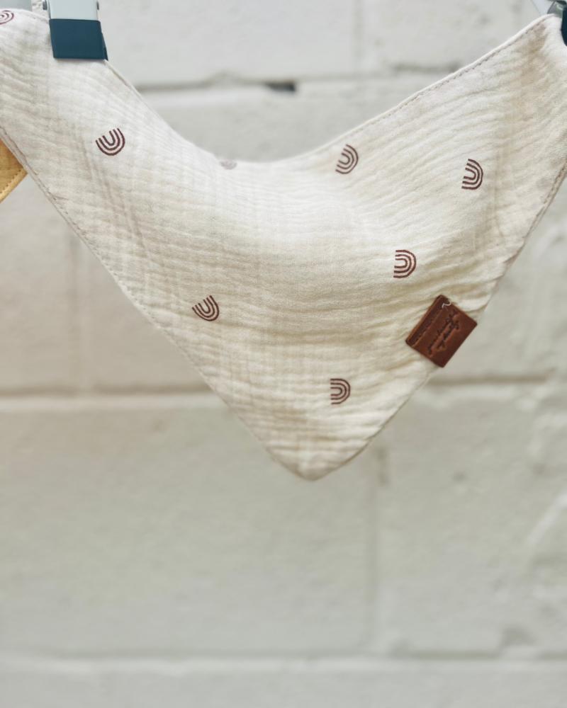 Rainbow Muslin Bib