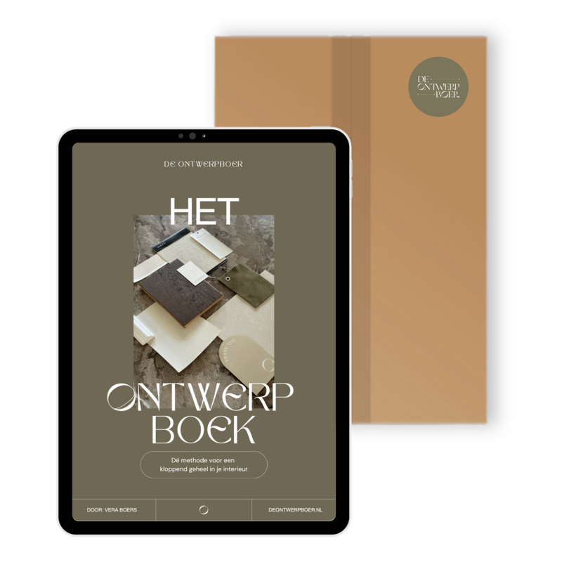Zelf je interieur ontwerpen en stylen doe je de combideal van Het Ontwerpboek en samplebox