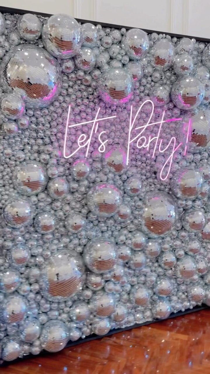 disco ball premium backdrop for hire