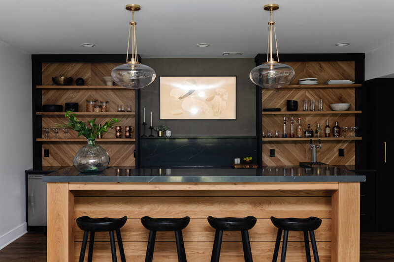 Marietta Custom Basement Build - Mid Century RetreatAG22