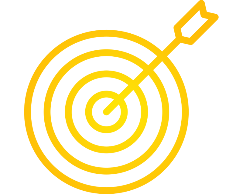 Target with arrow icon