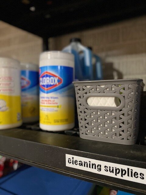 cleaning supplies organization
