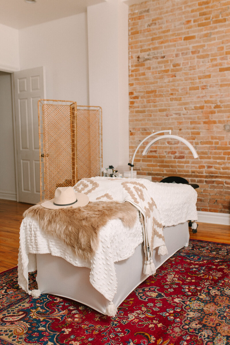 The lash service table is ready for you! Come enjoy your time in downtown Holly's beloved Battle alley, with historic charm and a friendly staff