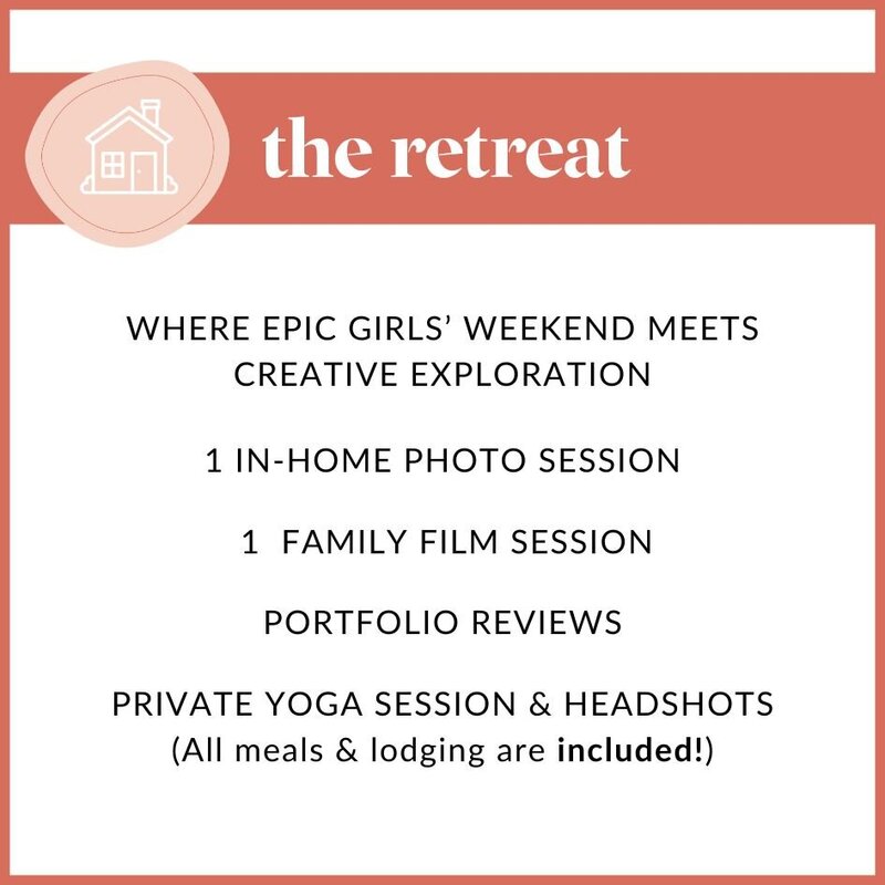 retreat details for female photographers