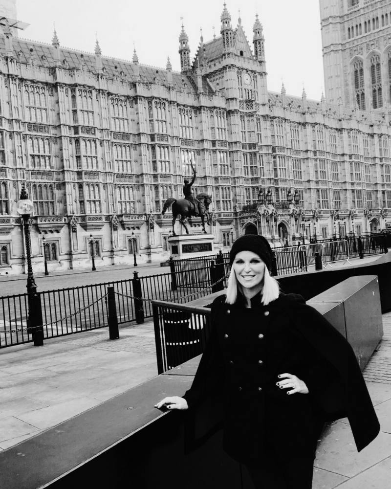 WOMAN AT WESTIMINSTER PALACE