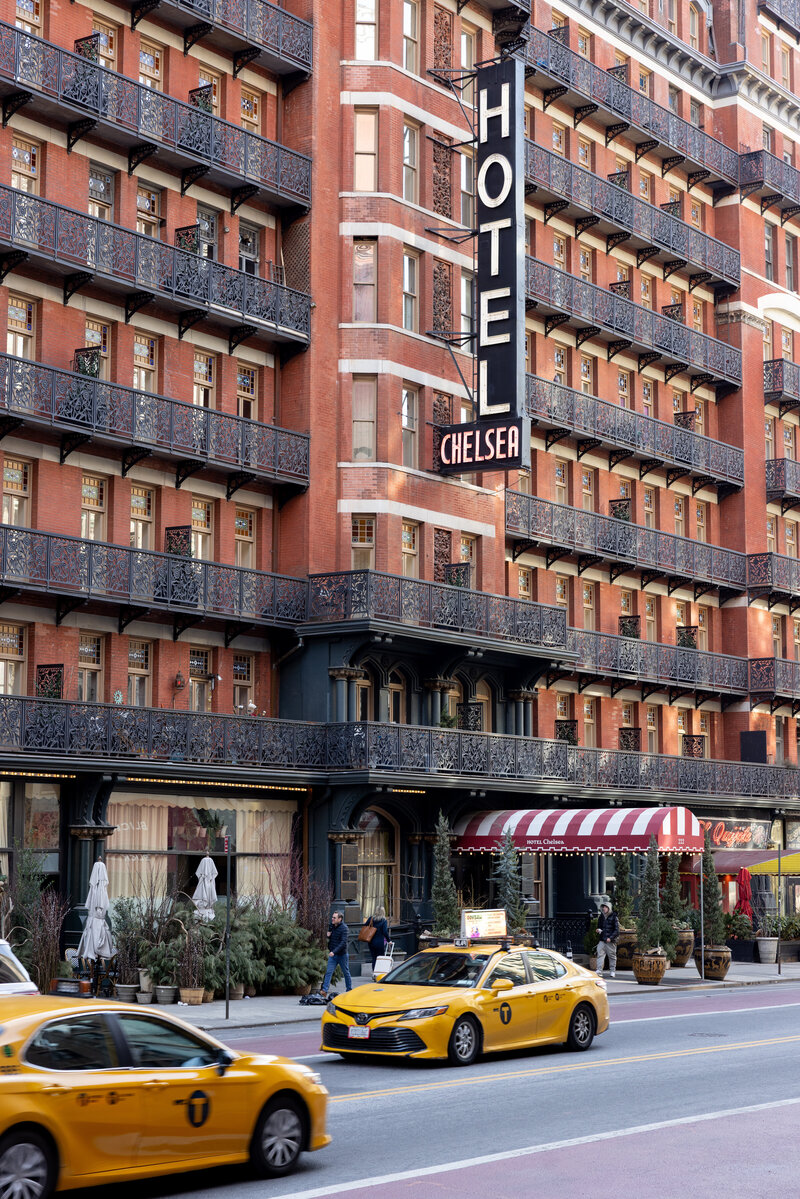 exterior view of the Hotel Chelsea wedding venue