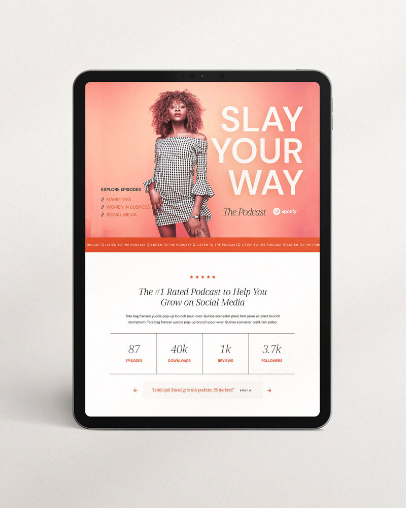 course sales page design