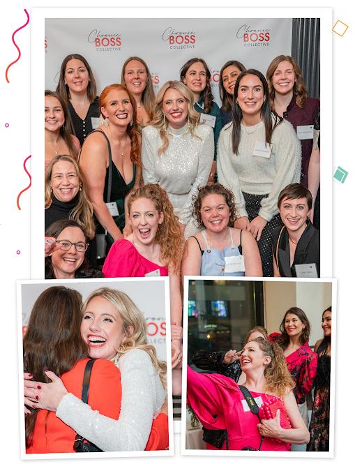Join the Chronic Boss Collective Membership to connect with ambitious businesswomen living with chronic conditions. Access masterminds, wellness events, career development, and a supportive global community