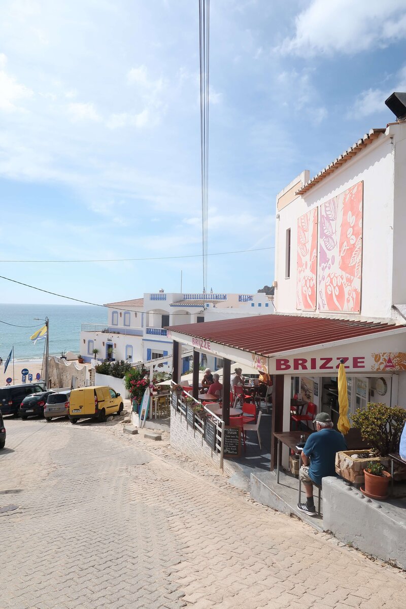 The sea in the algarve in april