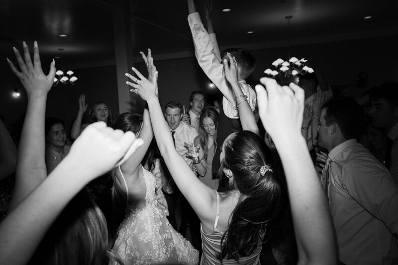 couple exchanging a romantic embrace on the dance floor