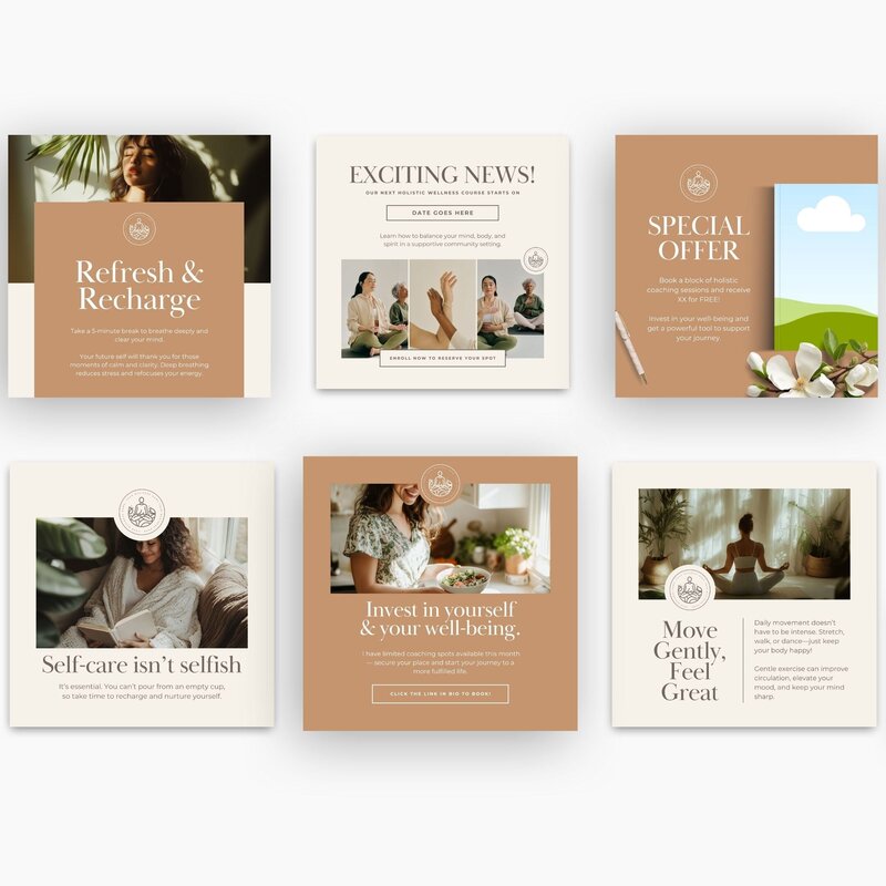 Holistic Coach Instagram Templates 3