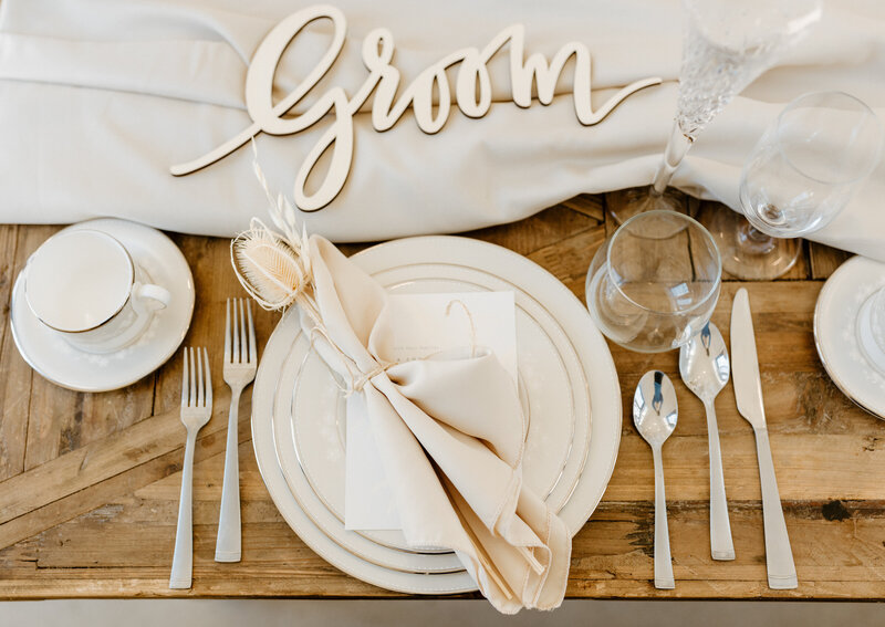 sweetheart table for California elopement