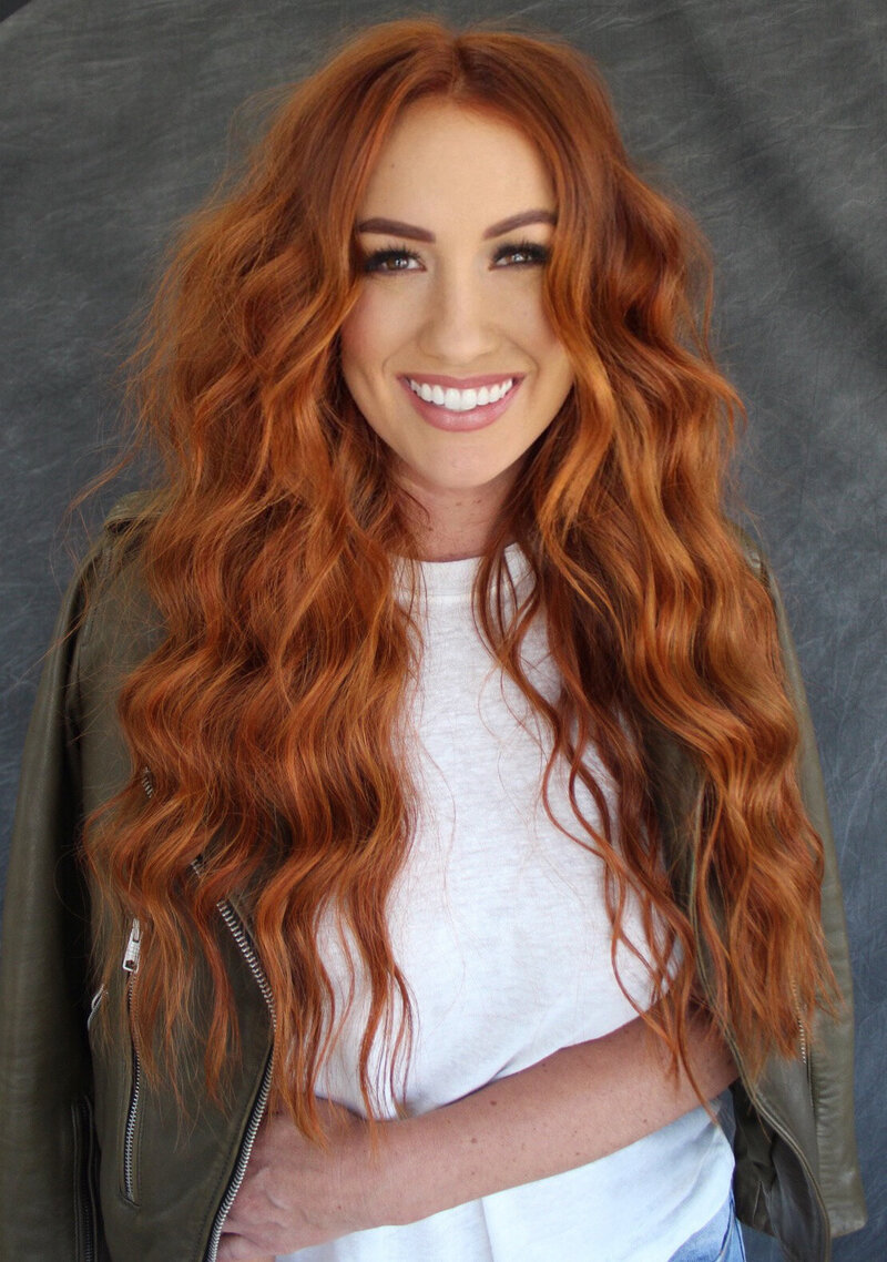 Red Haired NBR Hair Extension Client