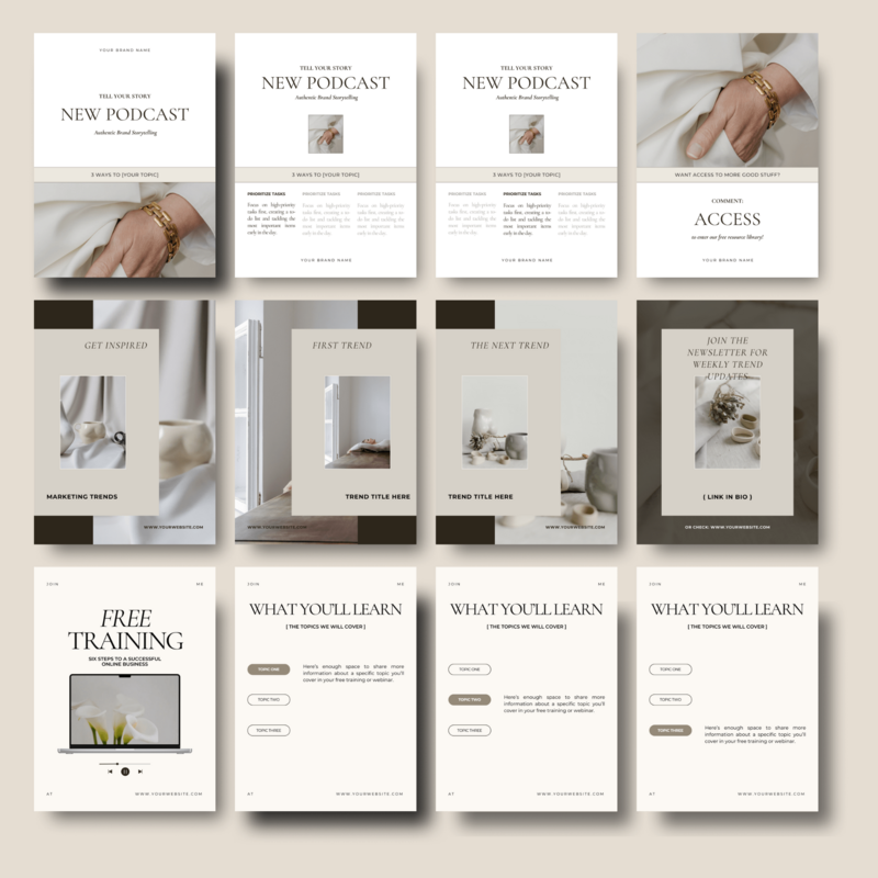 Carousel post Canva template