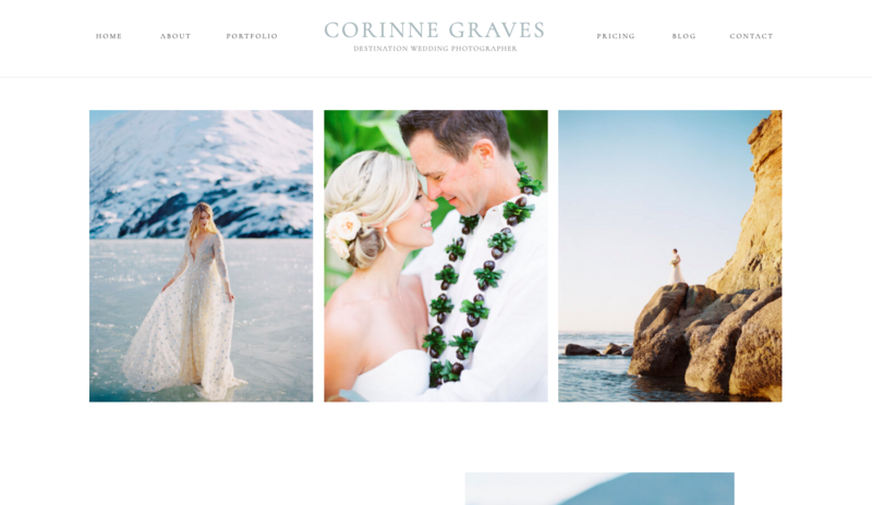 Luxury Showit website template for photographers