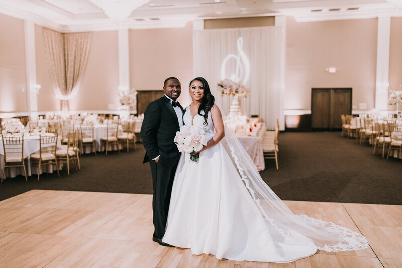 Swank Soiree Dallas Wedding Planner Mickala and Joe at Aristide Mckinney - reception venue bride and groom